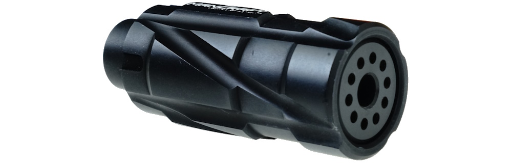 Mancraft Mjolnir - Black - Flash Hider - Front view