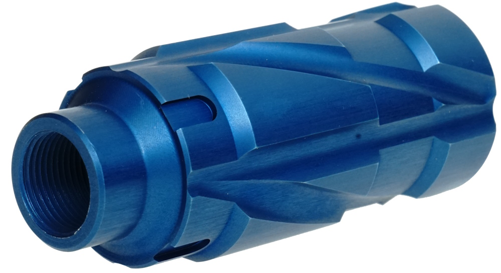 Mancraft Mjolnir - Blue - Flash Hider - Back view
