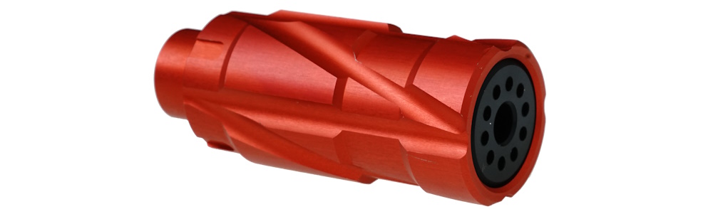 Mancraft Mjolnir - Red - Flash Hider - Front view